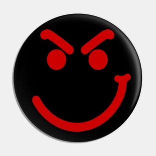 Mischievous Smirk red 2 Pin