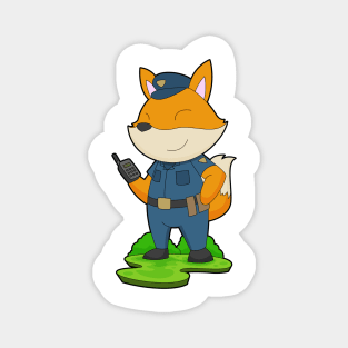 Fox Cop Microphone Police Magnet