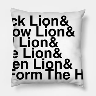 Voltron Helvetica List Pillow