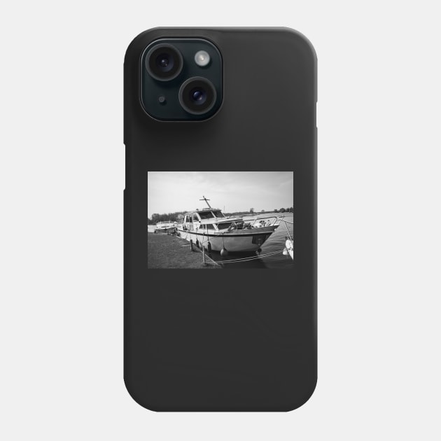Moored boats on the River Bure Phone Case by yackers1