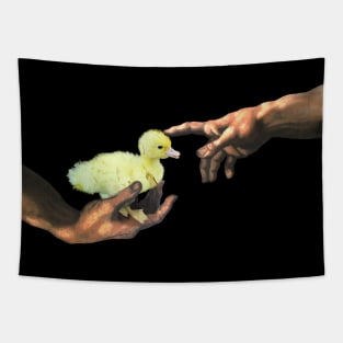 Michelangelo's Duckling, Creation of Baby Duck Tapestry