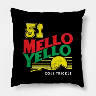 Mello Yello Cole Trickle #51 - vintage logo Pillow