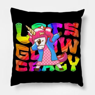 Let's Glow Crazy Unicorn Glow  crazy Party Pillow