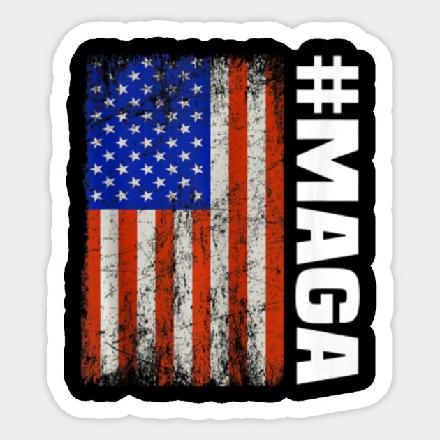 Grunge Maga American Flag Trump Supporter 2020 Donald Trump Tank Top Trump 2020 Pro Donald Trump Pro Trump Sticker Teepublic Au