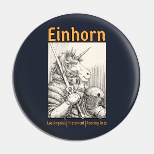 Einhorn LA - Unicorn HEMA (Dark BG) Pin