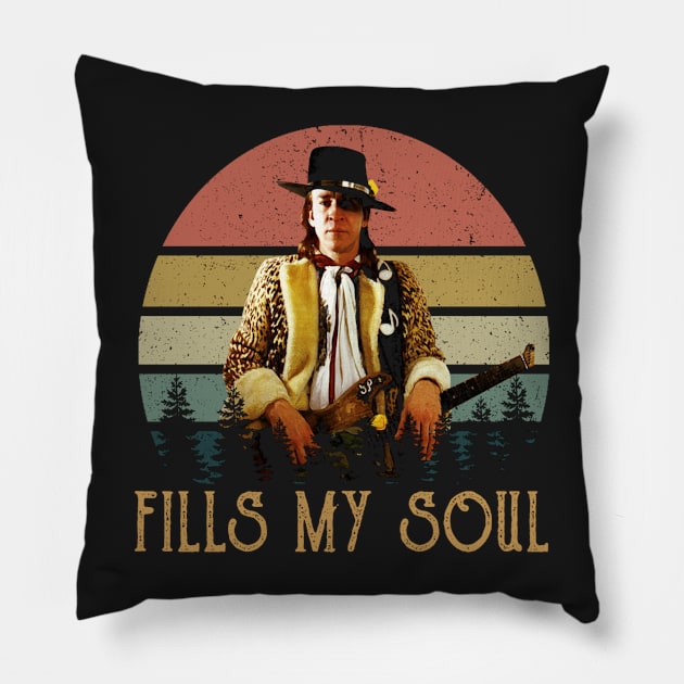 Stevie Ray Vaughan Pillow by xnewsomefiles