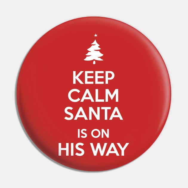 Keep Calm Santa Pin by HilariousDelusions