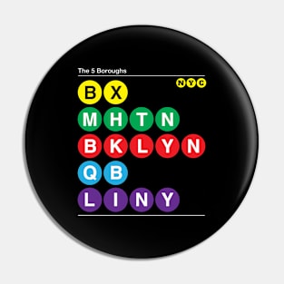 The 5 Boroughs Deluxe Pin