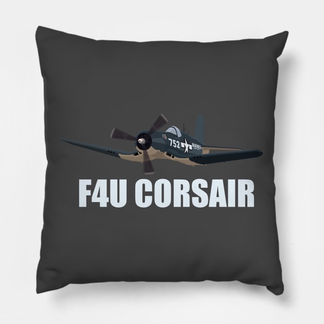 F4U Corsair Pillow by 752 Designs