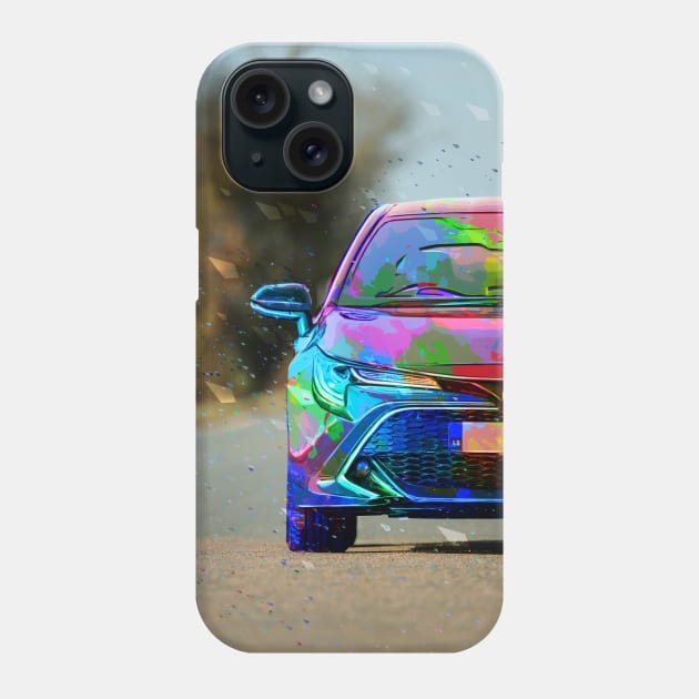 Corolla-HB-Hybrid Phone Case by 5thmonkey