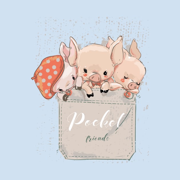 Pocket Piglets by EveFarb