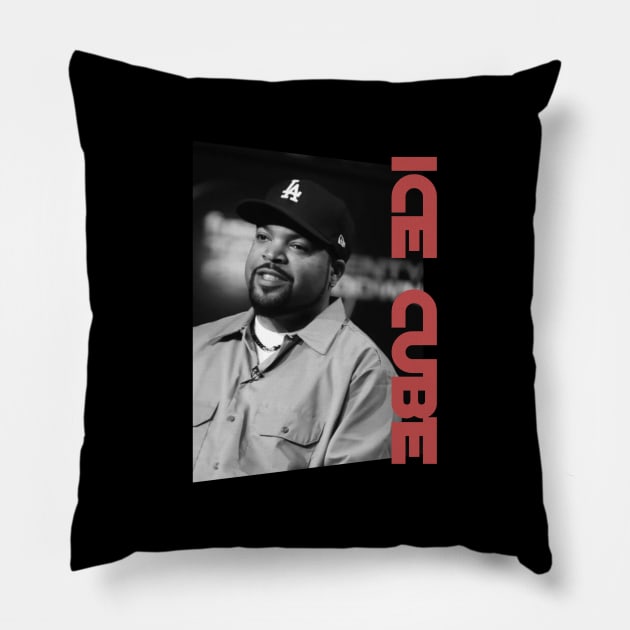 ice cube oldschool - monochrome style Pillow by BUBBLEMOON