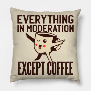 Coffee Moderation Pillow