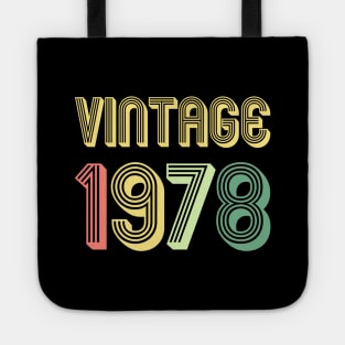 VINTAGE 1978 - 40th Birthday Gift Tote