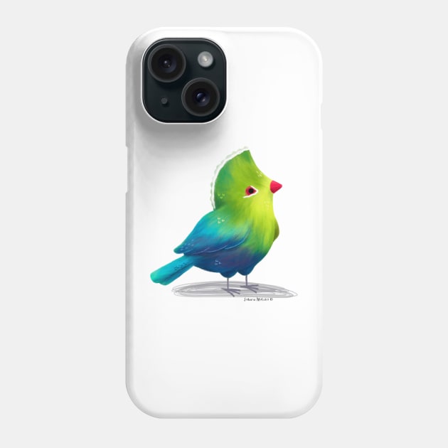 Turaco Bird Phone Case by julianamotzko