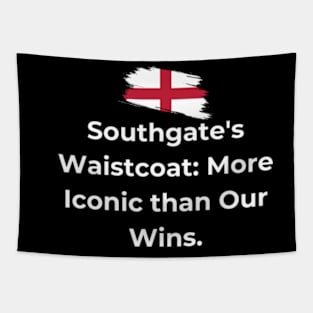 Euro 2024 - Southgate's Waistcoat More Iconic than Our Wins. Flag Broken Tapestry