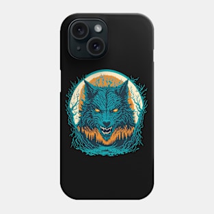 Werewolf Face Graphic Design Phone Case