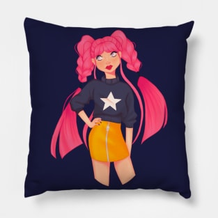 Pink girl Pillow