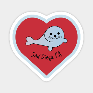 Cute San Diego Seal Magnet