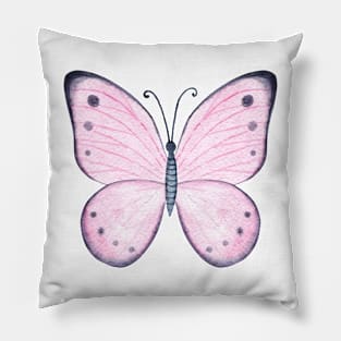 pink butterfly Pillow