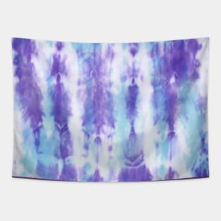 Purple and Blue Tie-Dye Pattern Tapestry