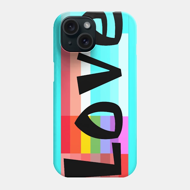 Love In A Color Block Phone Case by L'Appel du Vide Designs by Danielle Canonico