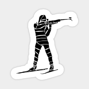 Biathlon - standing athlete Magnet