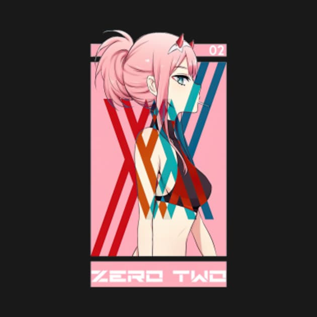 Anime Zero Two XX by beataamberd7