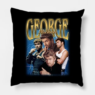 RETRO VINTAGE GEORGE MICHAEL 90S BOOTLEG STYLE Pillow