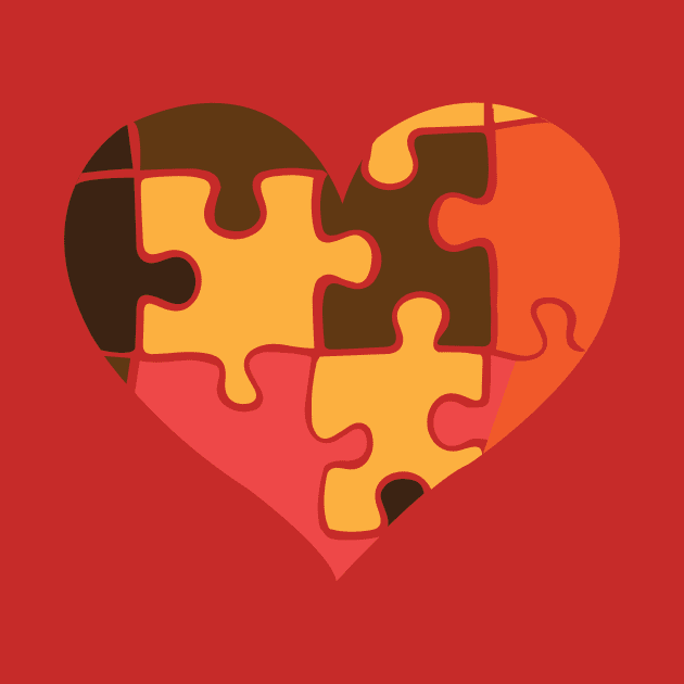 Puzzle heart by dddesign