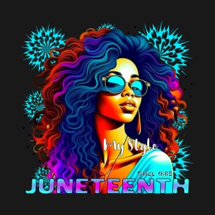 Juneteenth 1865 African-American Freedom Design T-Shirt T-Shirt