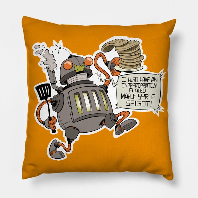 Waffle Bot Pillow by westinchurch