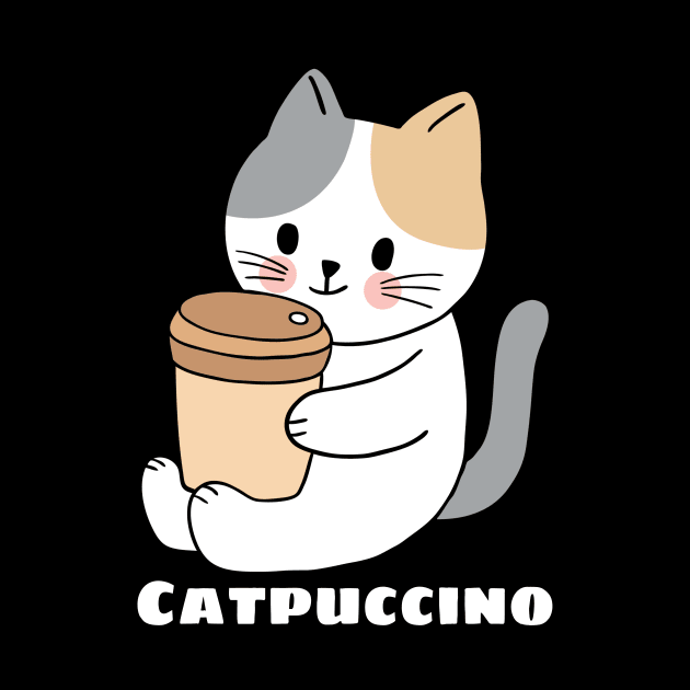 Catpuccino - Cat Pun by Allthingspunny