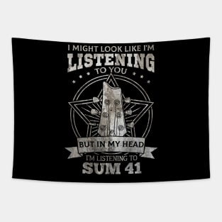 Sum 41 Music Quotes Tapestry