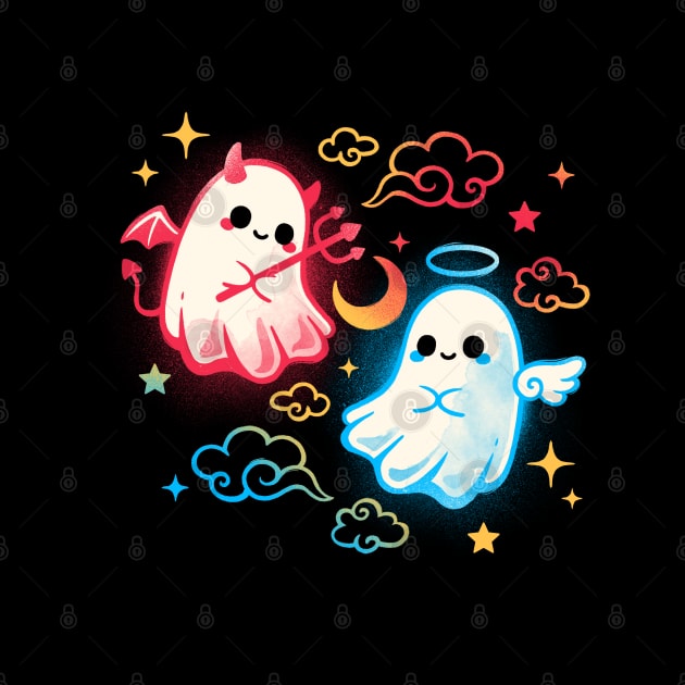 Angel devil ghosts by NemiMakeit