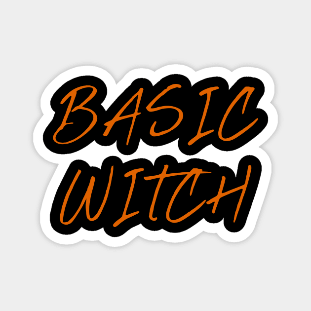 Basic Witch Funny Halloween Magnet by Suchmugs