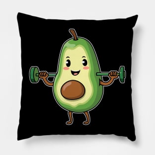 Fitness Exercise Avocado Love Fruits Gym Food Weightlifting Pillow