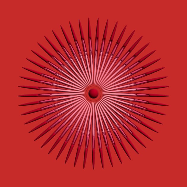 concentric red by desingmari