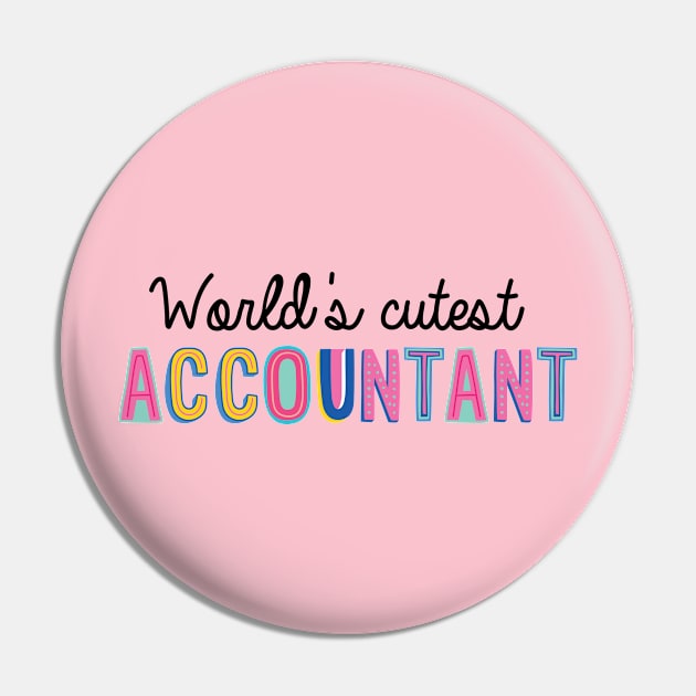 Accountant Gifts | World's cutest Accountant Pin by BetterManufaktur