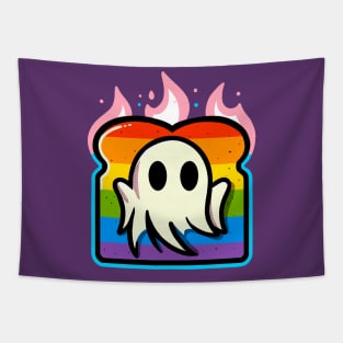 LGBT+ Pride Ghost on Toast Tapestry