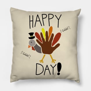 Happy Turkey Day Pillow