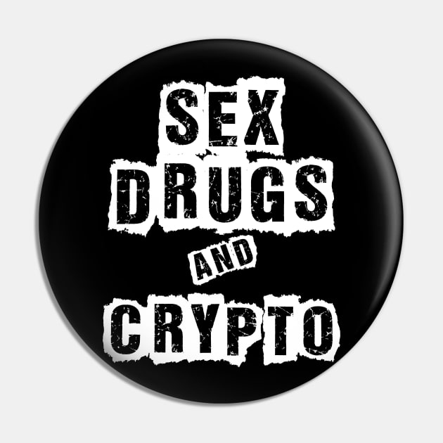 Crypto. Bitcoin Altcoins Cryptocurrency Pin by KultureinDeezign