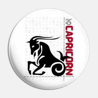 Capricorn zodiac symbol Pin