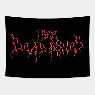 I See Dead Bodies (Red) Tapestry