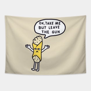 Leave the gun, take the cannoli Tapestry