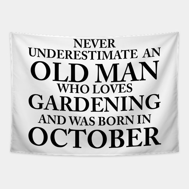 NEVER UNDERESTIMATE AN OLD MAN Tapestry by TheCosmicTradingPost