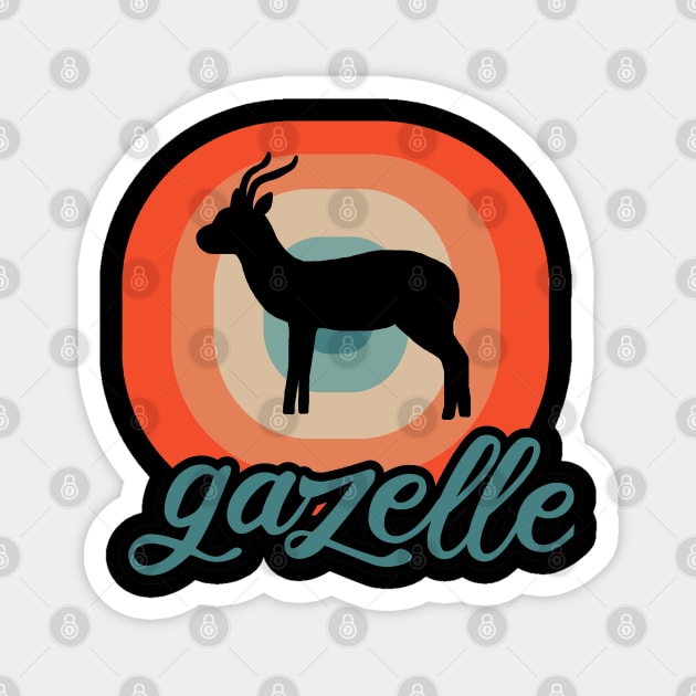 african gazelle design lover savanna Magnet by FindYourFavouriteDesign