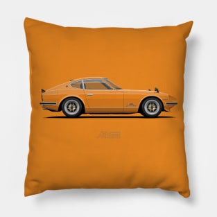 Fairlady 240Z Orange Pillow