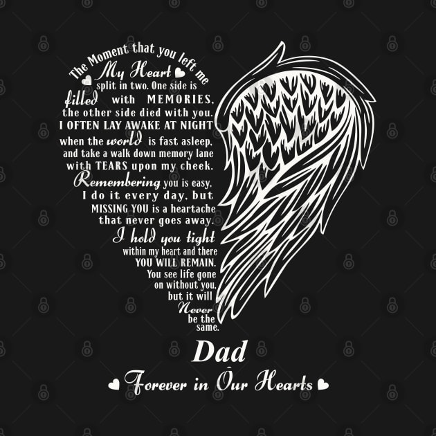 My Heart Split in two, In Memory of Dad by The Printee Co