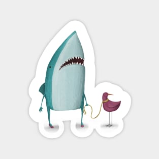 Shark and friend Magnet